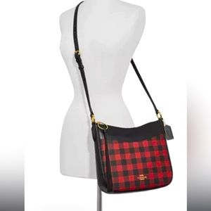 BRAND NEW Coach Chaise Cross Body in Red Buffalo Check Gingham